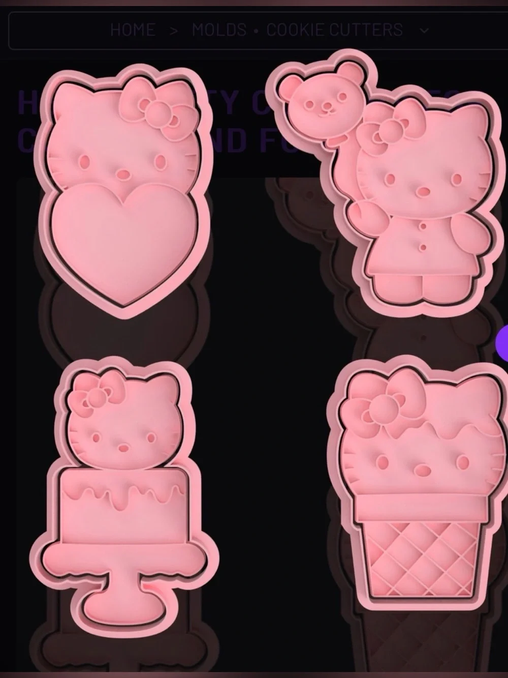Hello Kitty cookie cutter set